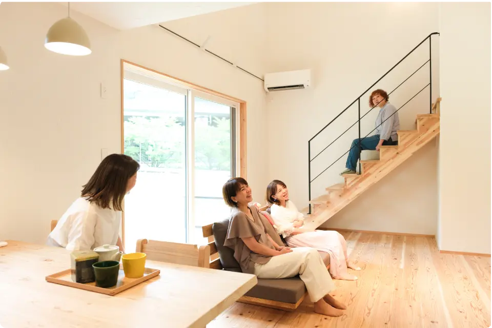 ひだまりリビング、空気がさらさら！